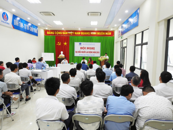 Hội nghị Đại biểu Người lao động Công ty Sứ Viglacera Mỹ Xuân năm 2019